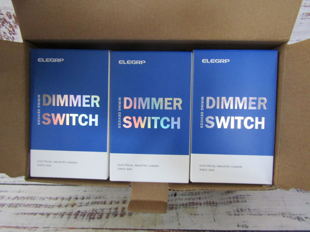 ELEGRP Slide Dimmer Rocker Switch DM19-WH6 Set of 6