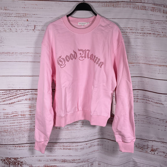 Good American Pink Good Mama Studded Sweatshirt - Size 1 New W/ Tags