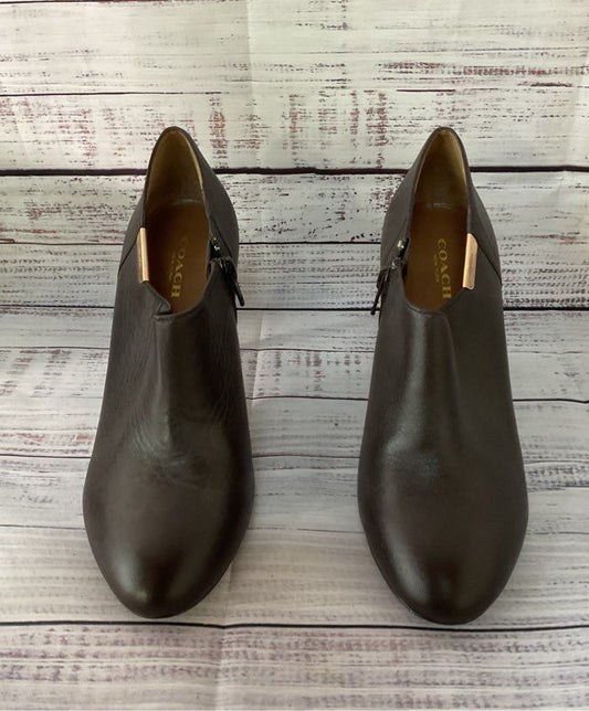 Women's Coach Seneca Brown Booties Size 7