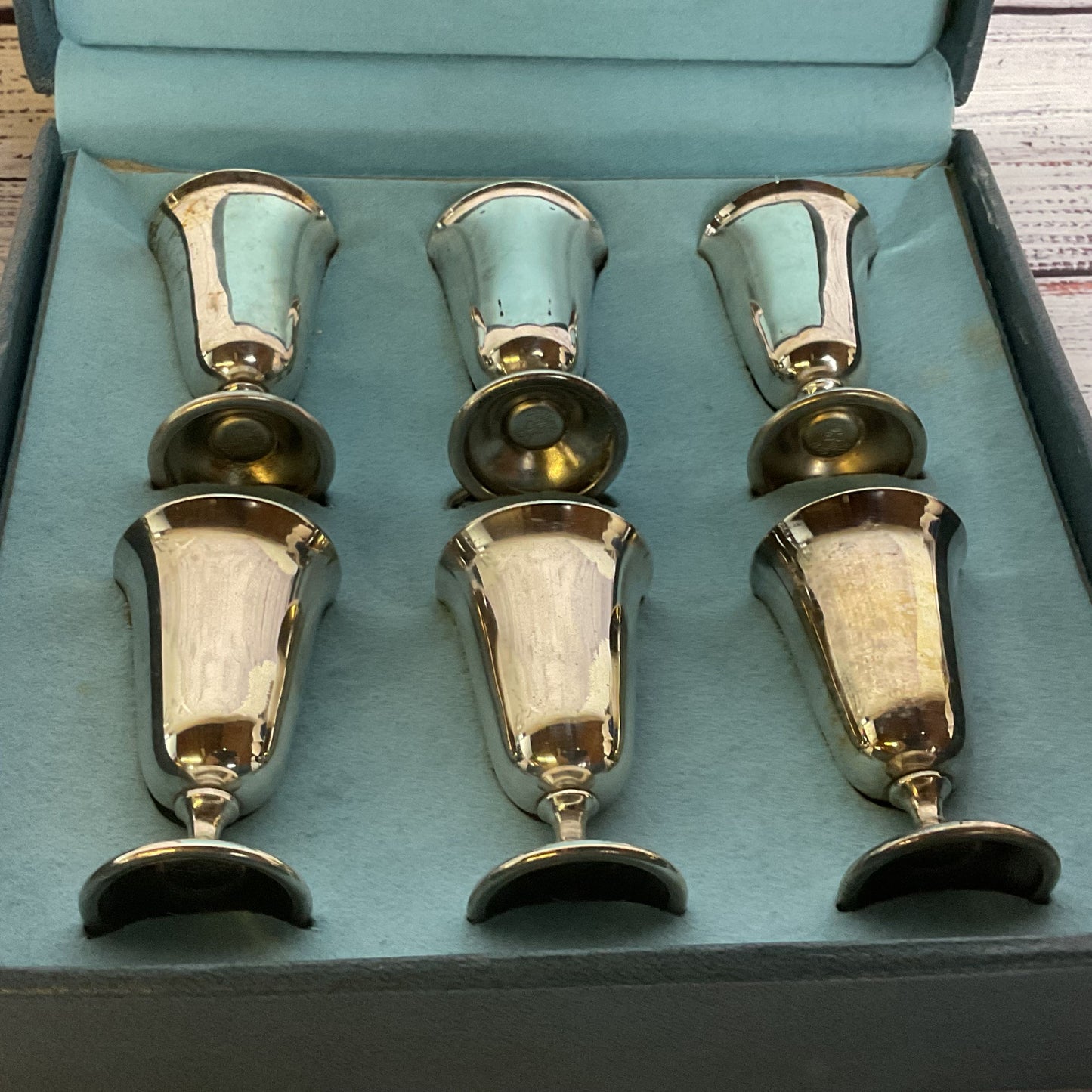 VTG. De UBERTI Italy Silver Plated Cordial Cups- Set of 6