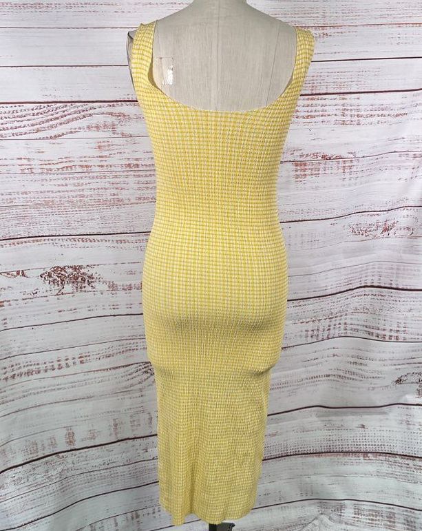 Permanent Vacation Ritual Tank Dress Yellow XS