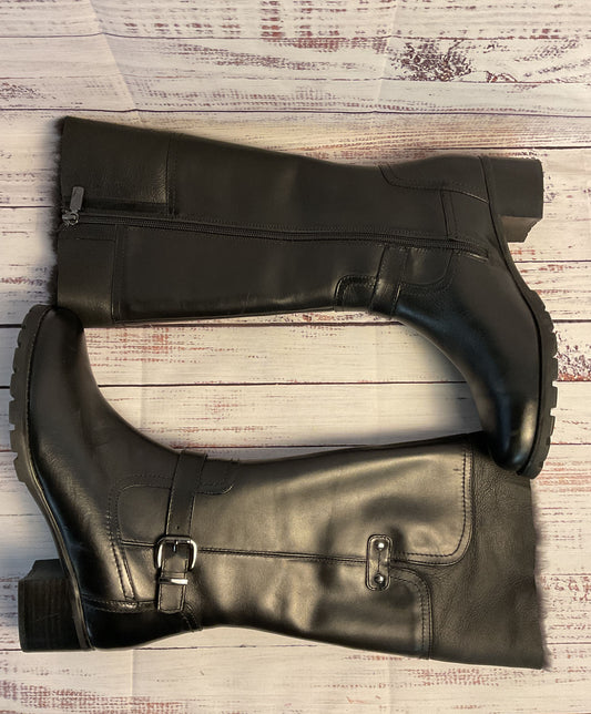 Trendy Blondo Canada Black Leather Flavia Buckle Boot in Sold Out Women's Size 8