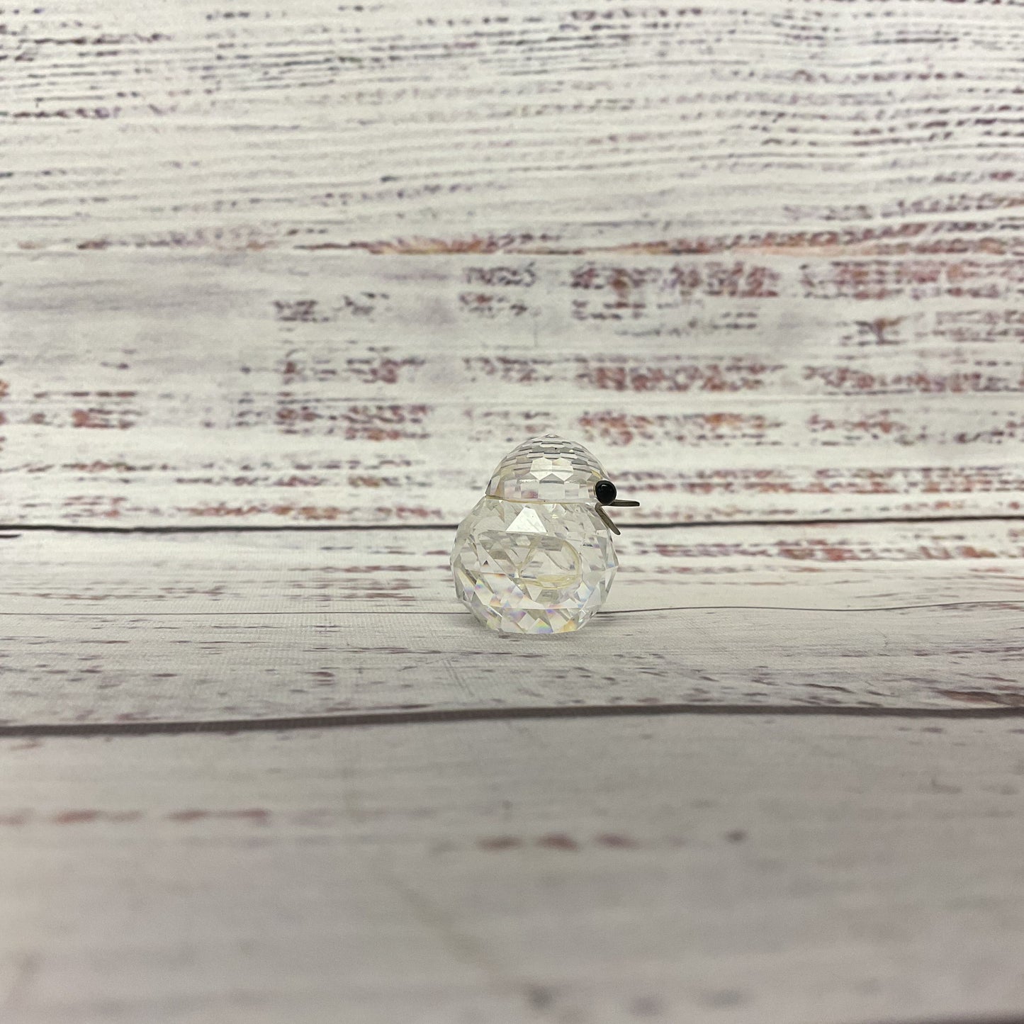 Lead Crystal Cut Glass Swarovski Bunny And Bird 1" Figure