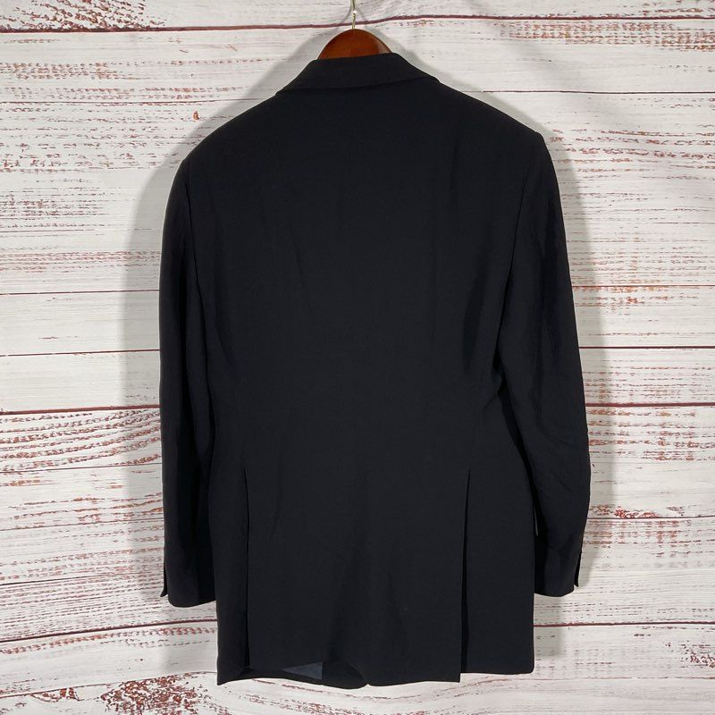 Giorgio Armani Borgo 21 Black 100% Wool 3 Button Suit Jacket Size in Description