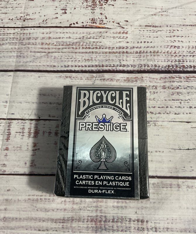 Bicycle Prestige Rider Back Plastic Playing Cards ~ Dura Flex NEW SEALED