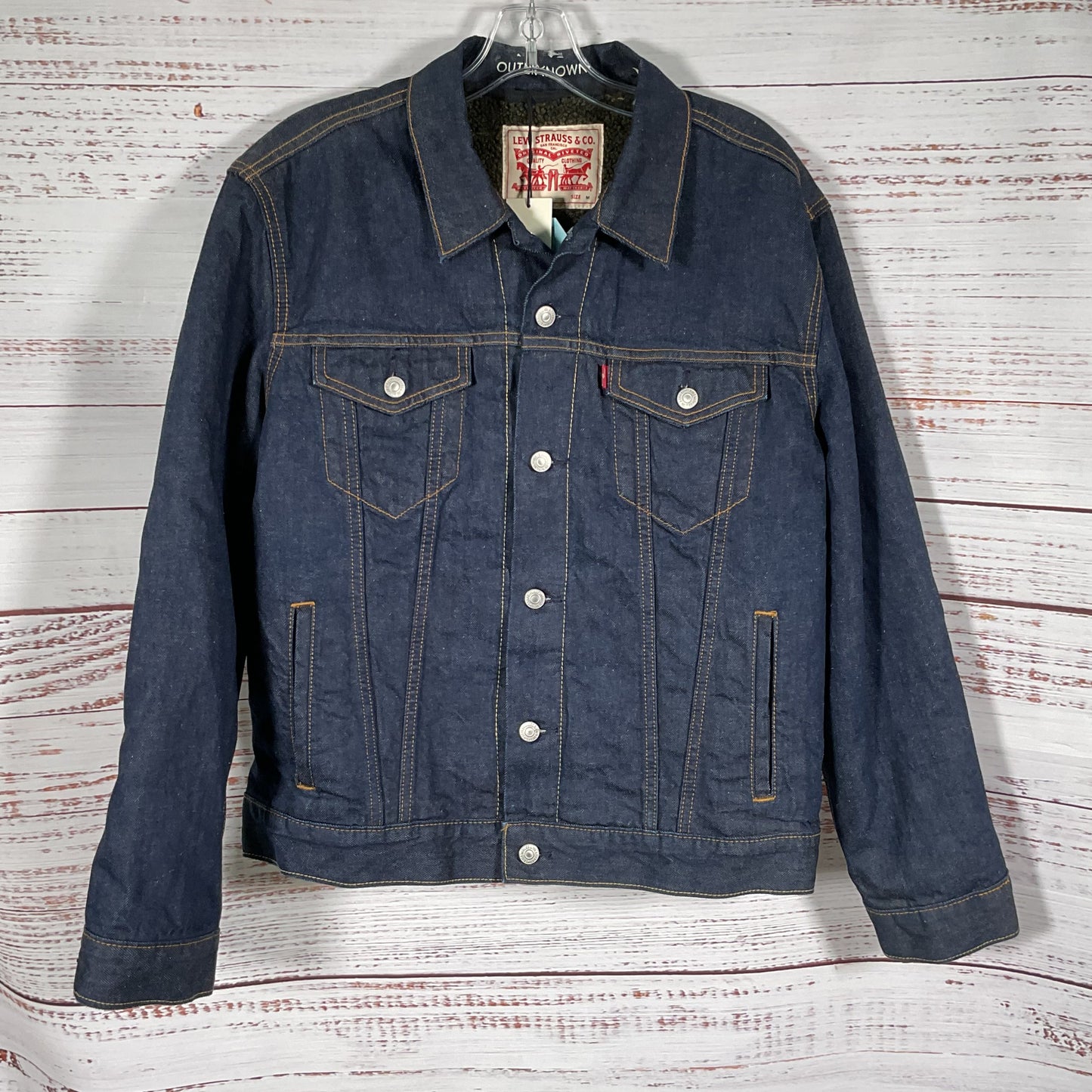 NWT LEVI'S X OUTERKNOWN Lined Sherpa Trucker Jacket- SZ M