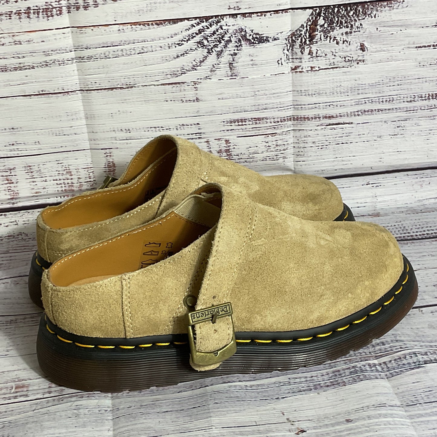DR. MARTEN'S Unisex Isham Desert Oasis Slip-On Shoes- SZ 6M/7W