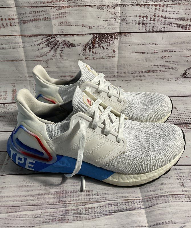 Adidas UltraBoost 20 City Pack - Taipei Size 5.5 White/Blue/Red