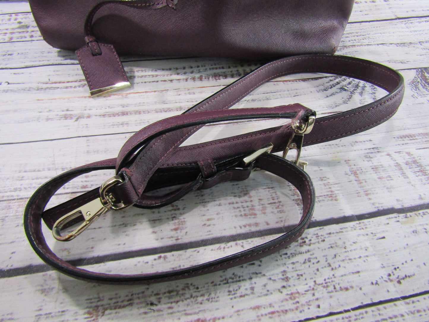 Kate Spade Cameron Street Lottie Women's Purple Saffiano Leather Satchel Bag