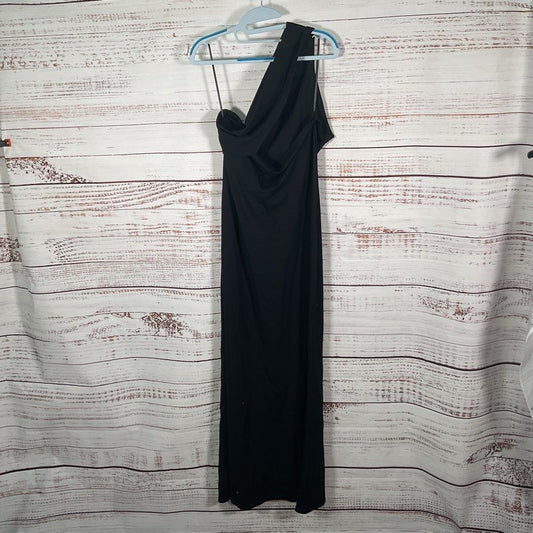 NWT Marcella Manhattan Black Asymmetrical One Sleeve Evening Formal Dress sz XL
