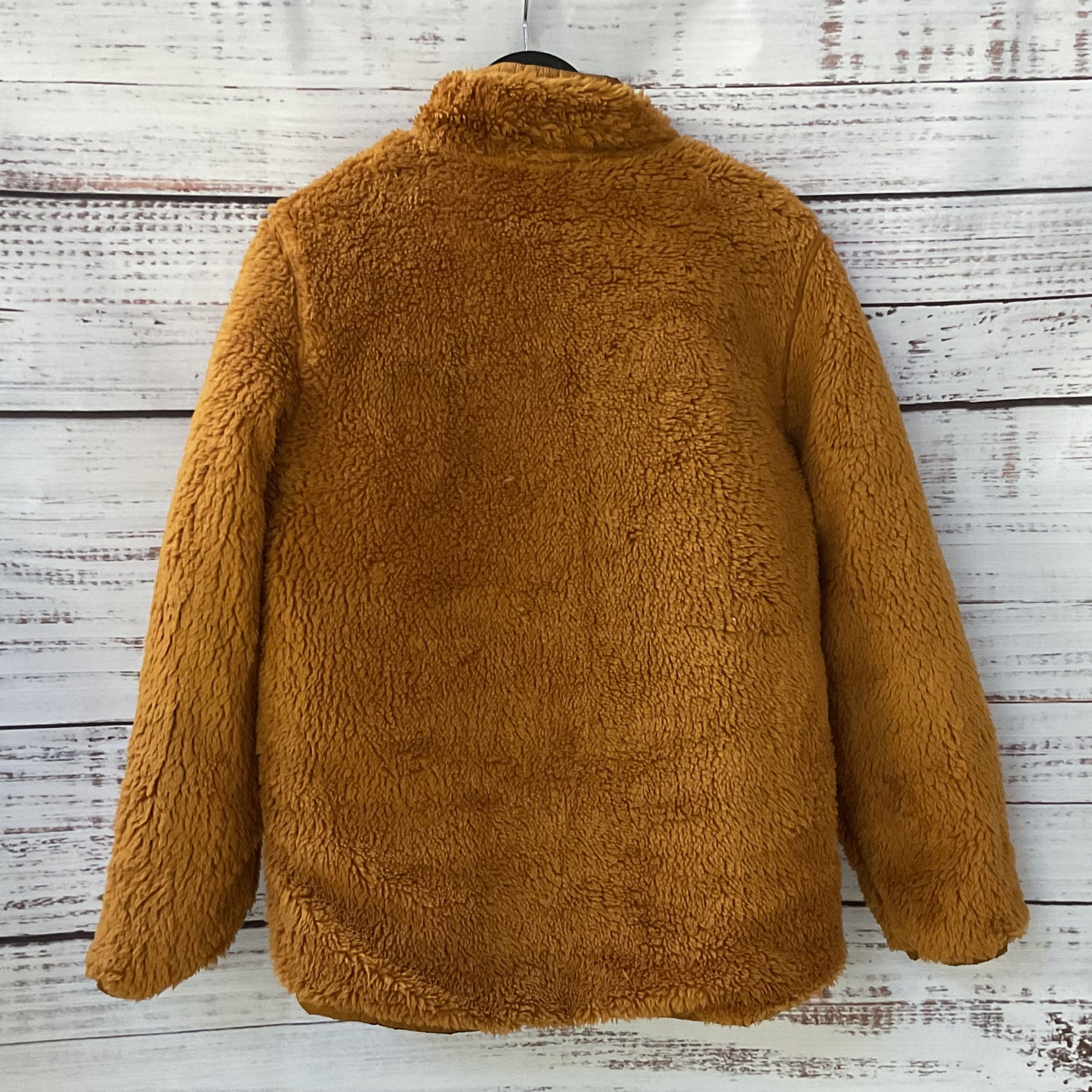 NORTH FACE Black/Brown Sherpa Boys Reversible Jacket- SZ L