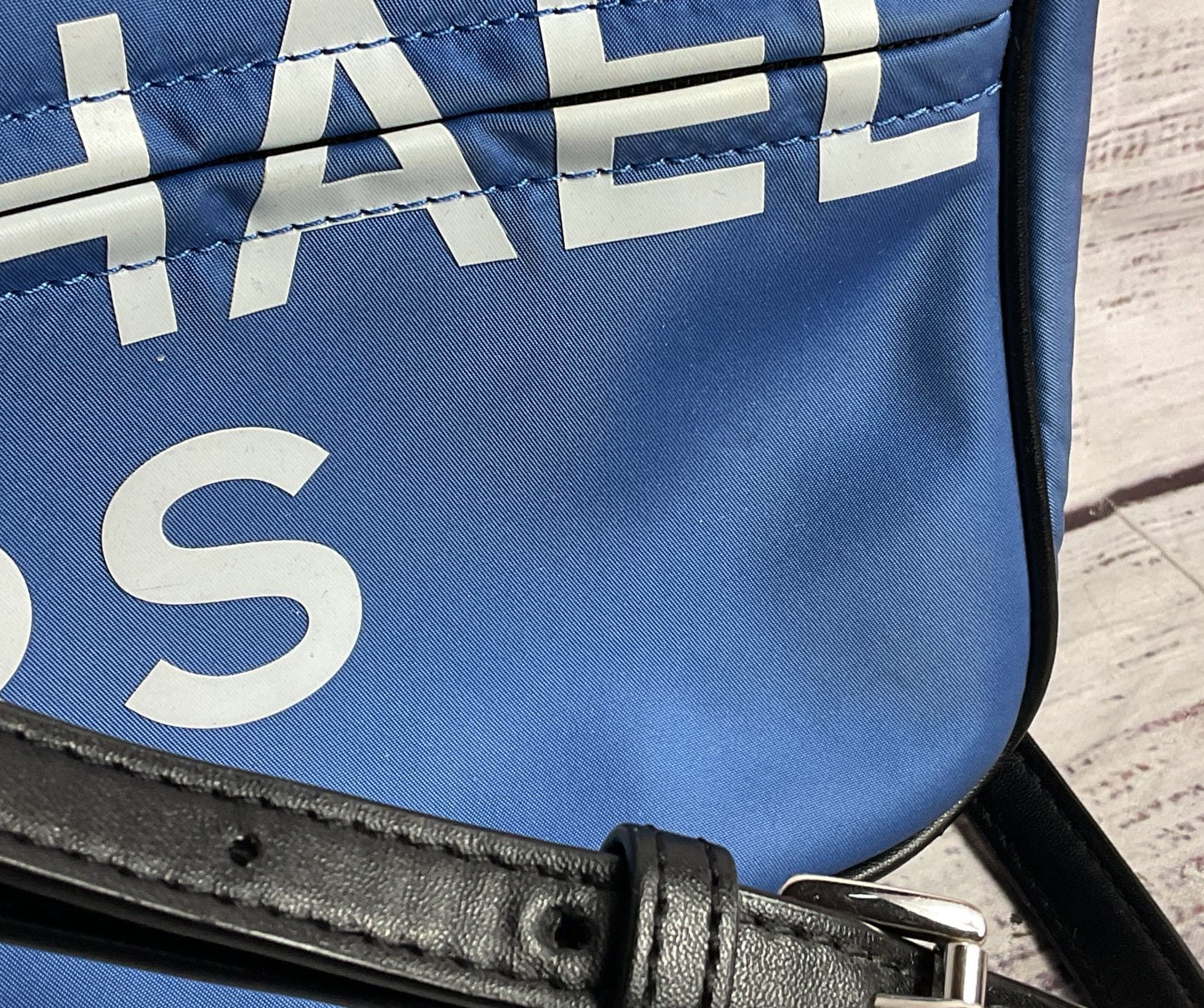 Michael Kors Sport Nylon Logo Crossbody Blue