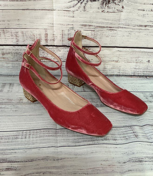Women's Kate Spade Velvet Glitter Pump Heel Size 10 Retail $250