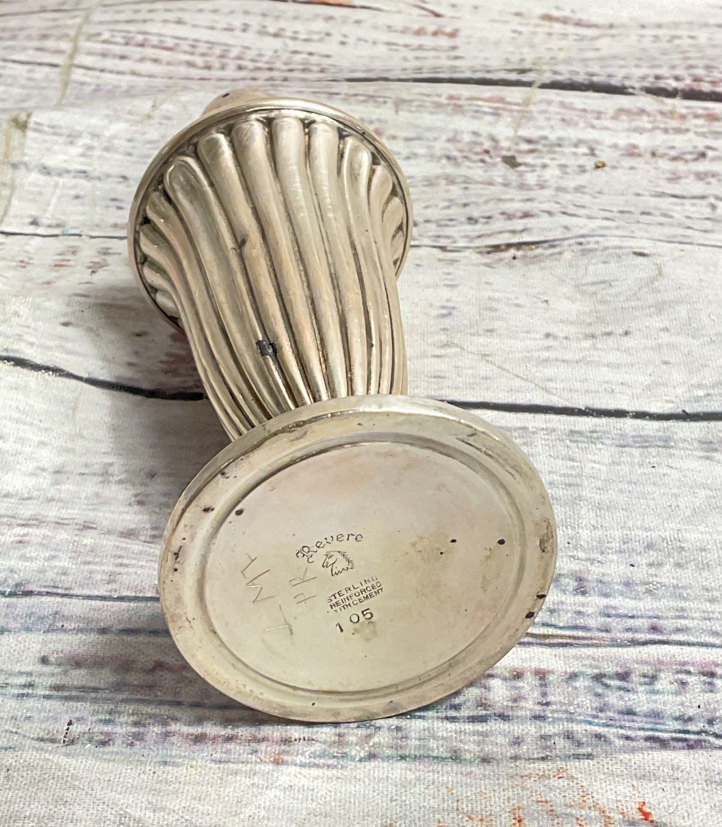 Revere Vintage Weighted Salt Shaker Sterling Silver
