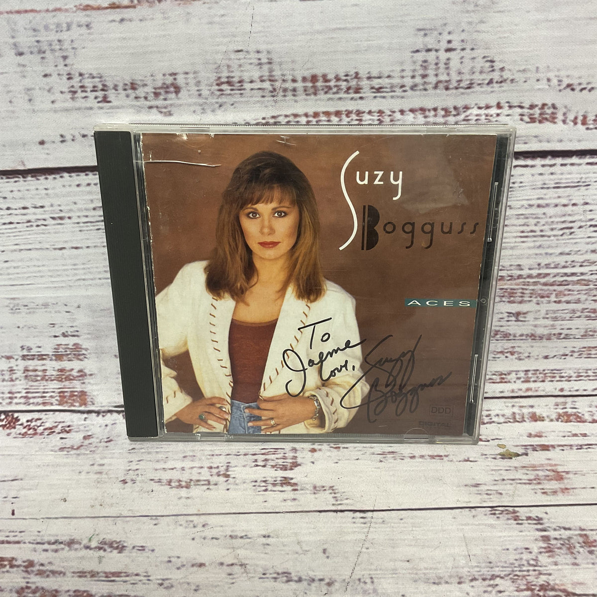 Suzy Bogguss Aces Cd Album 1991 Signed Autographed