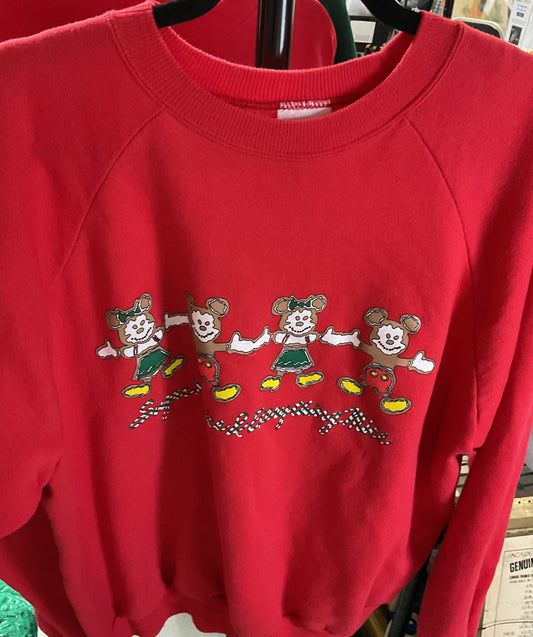 Vintage Hanes Disney Red Magical Christmas Sweater - Size XXL