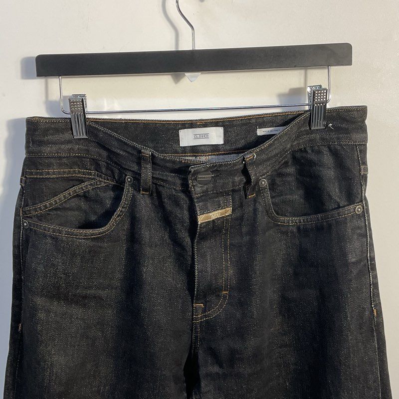 Closed Cooper Tapered 1921 Black Cuffed Jeans - Size 30
