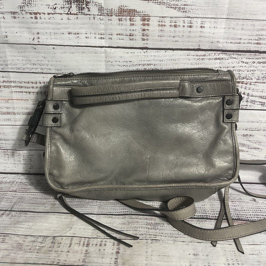 Joelle Hawkens Gray Leather Crossbody Handbag Y2K Purse