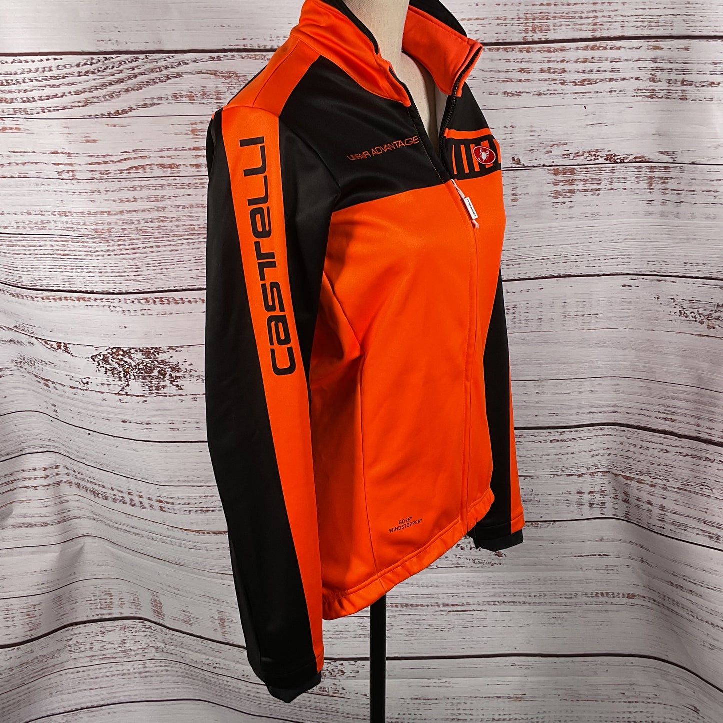 CASTELLI Women's Orange & Black Cycling Jacket- SZ XL