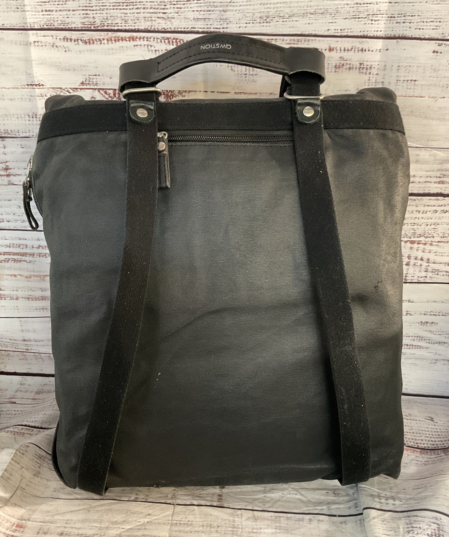 Qwestion Cotton Tote Organic Jet Black