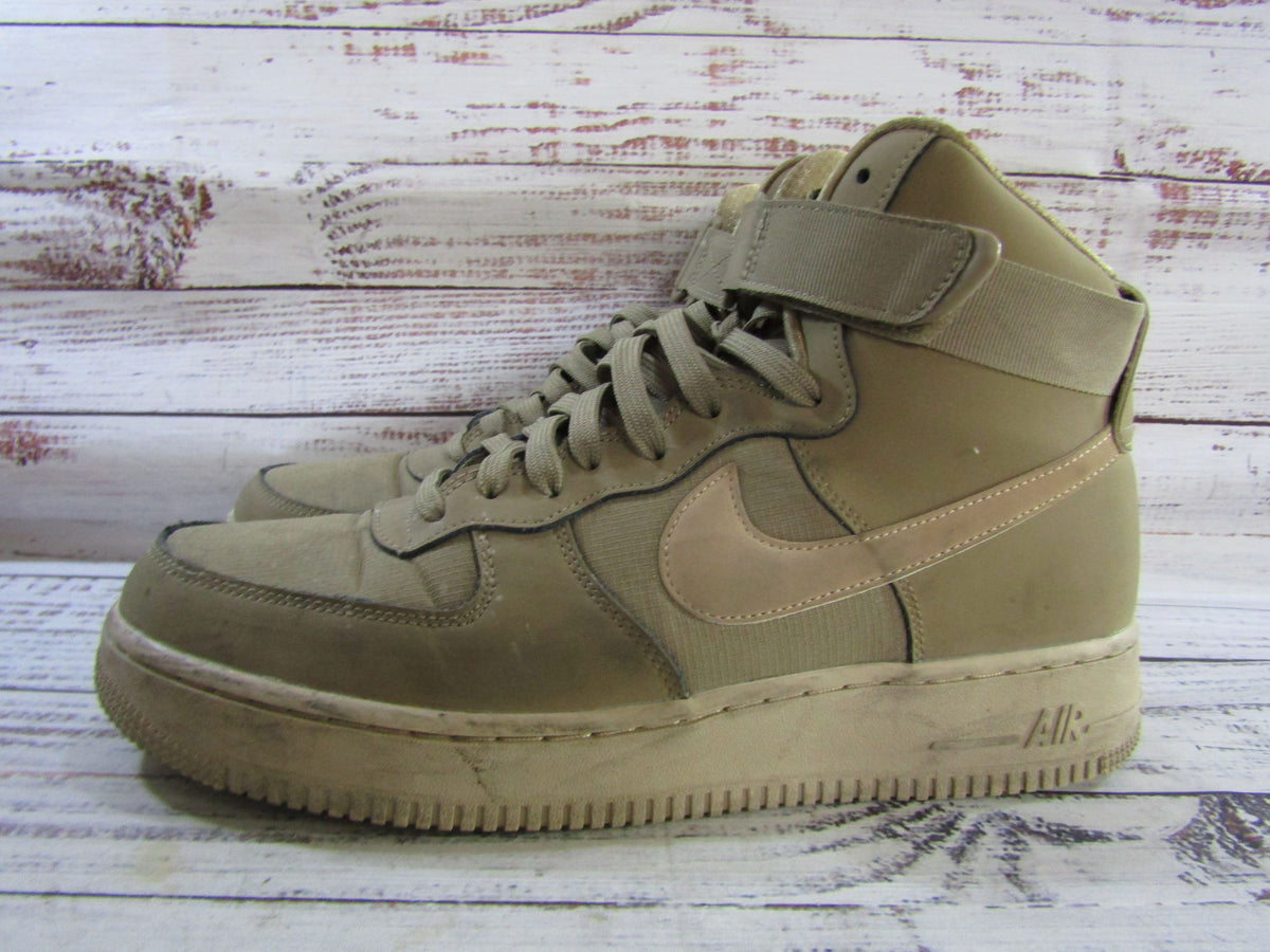 Nike Air Force 1 High '07 Men's Canteen Leather Mid-Top Sneakers 10 315121-206