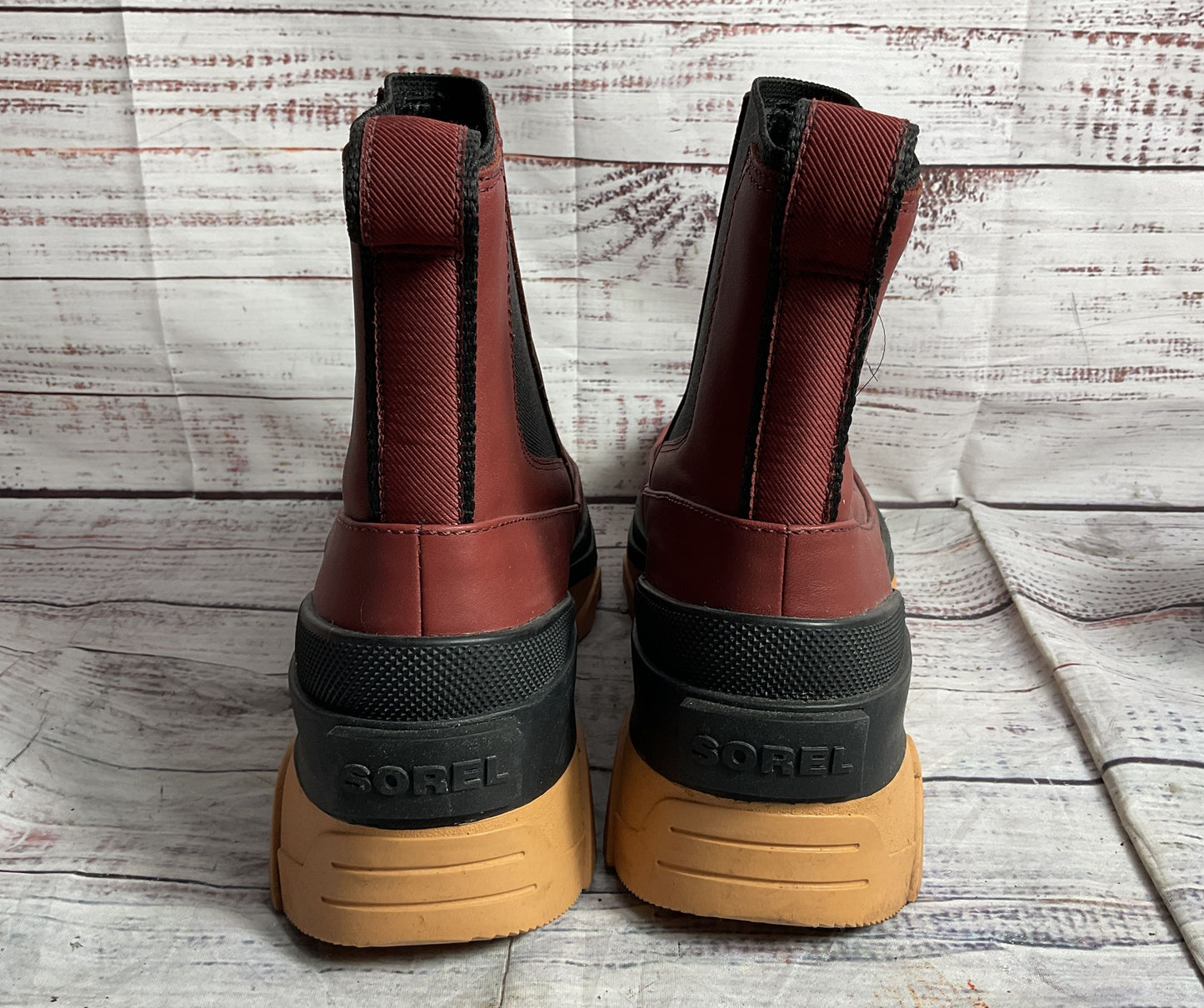 Sorel Rubber Brex Chelsea Rain Boots Spice 8