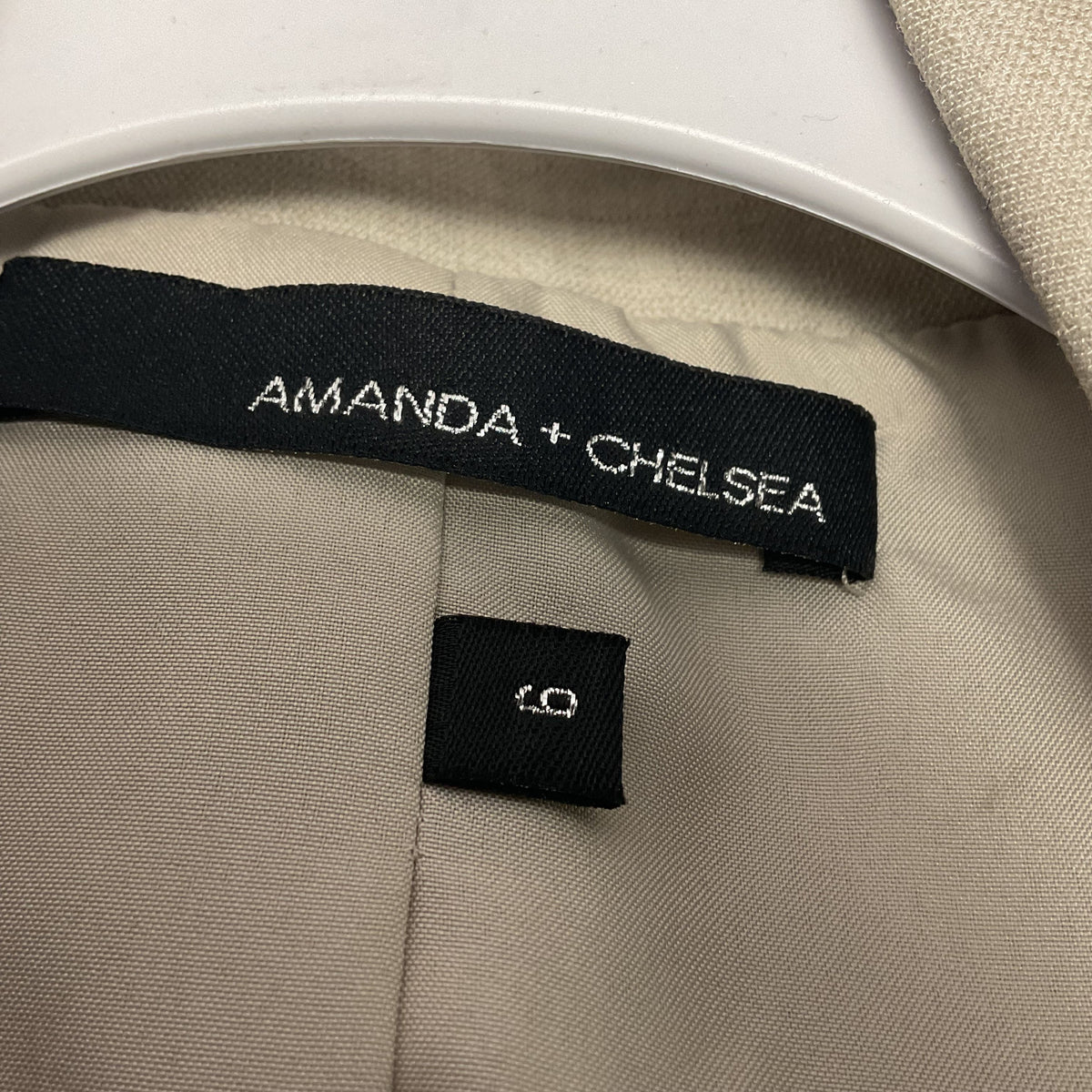 Amanda + Chelsea Stone Color Stretch 1 Button Blazer Jacket - Size 6 New