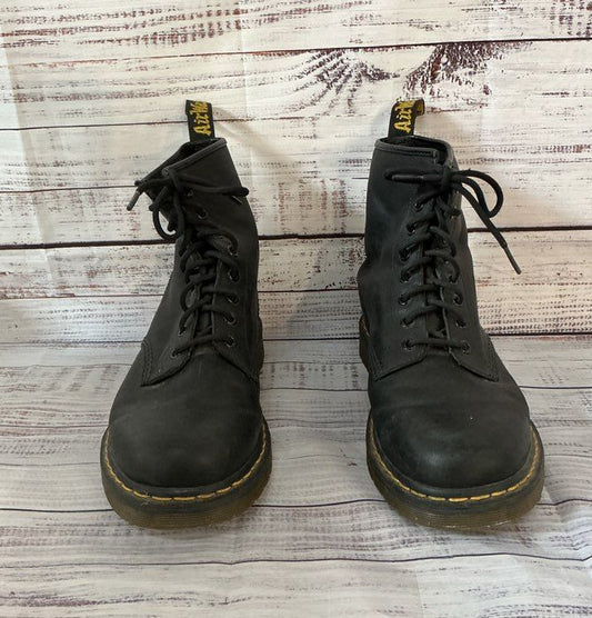 Men's Doc Martens AirWair Black Leather Boots Size 10