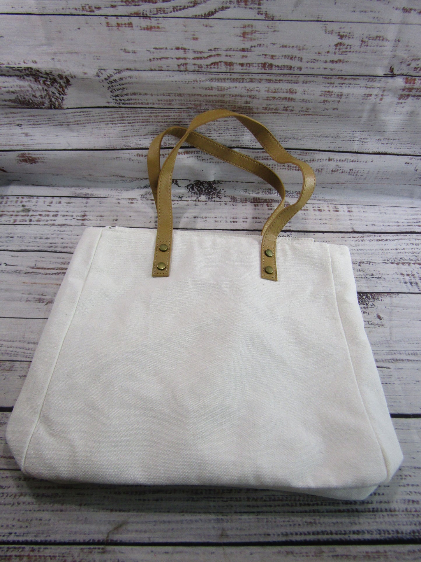 Cozy Earth Women's White Canvas Tote Bag