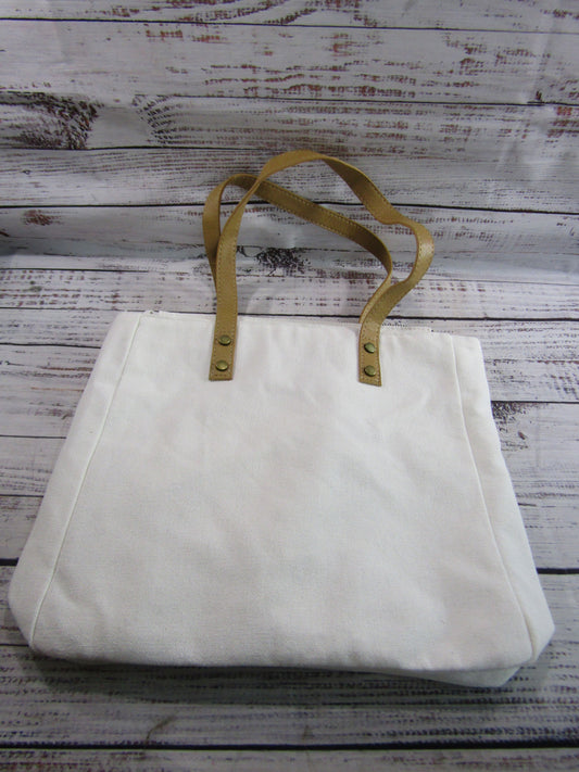 Cozy Earth Women's White Canvas Tote Bag