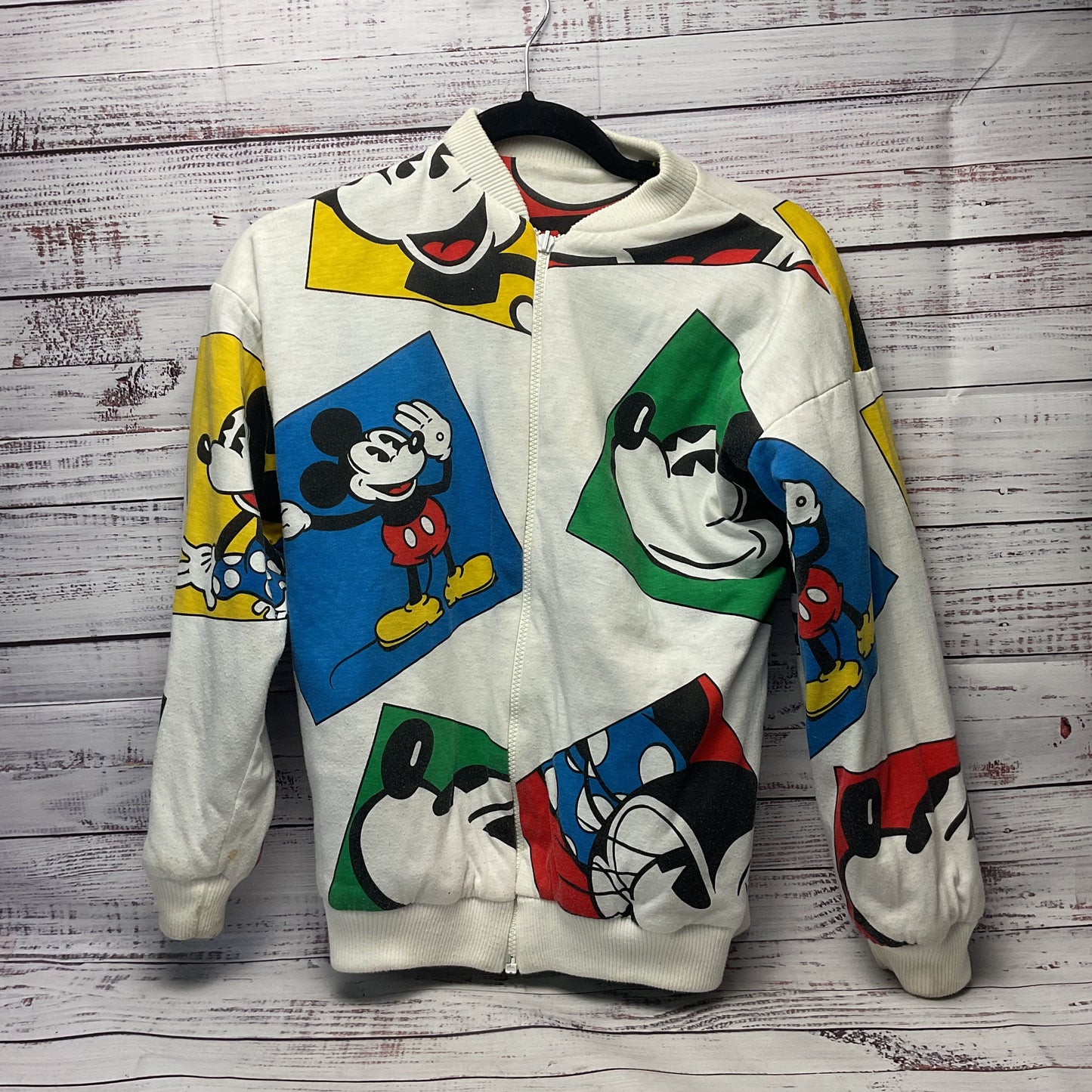 Vintage Disney Mickey Minnie Mouse Reversible Jacket - Size 19"