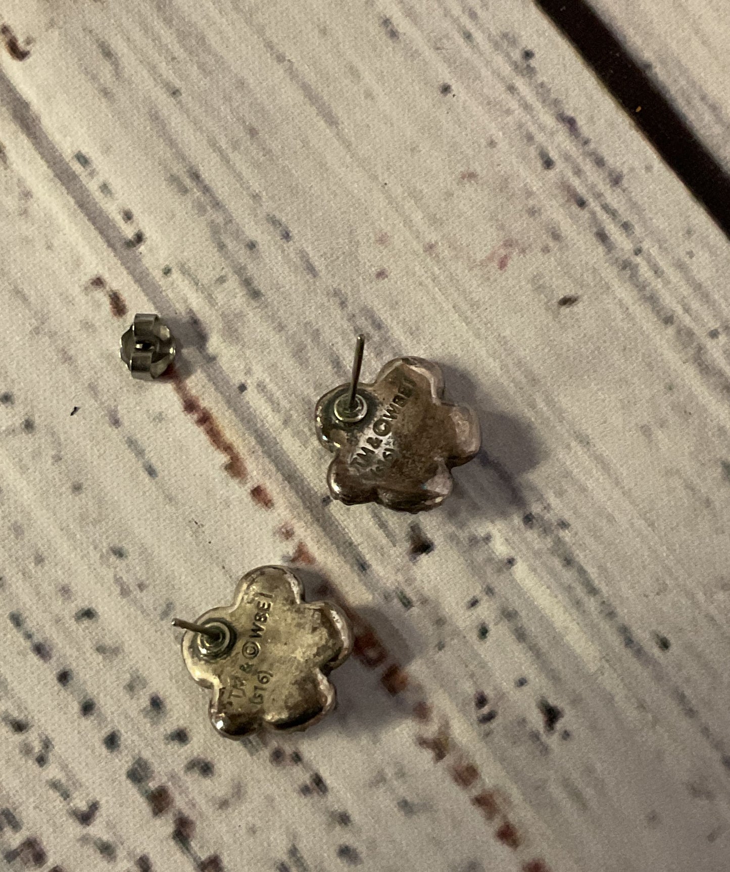 Hermione Yule Ball Pink Flower Stud Earrings TM& WBEI