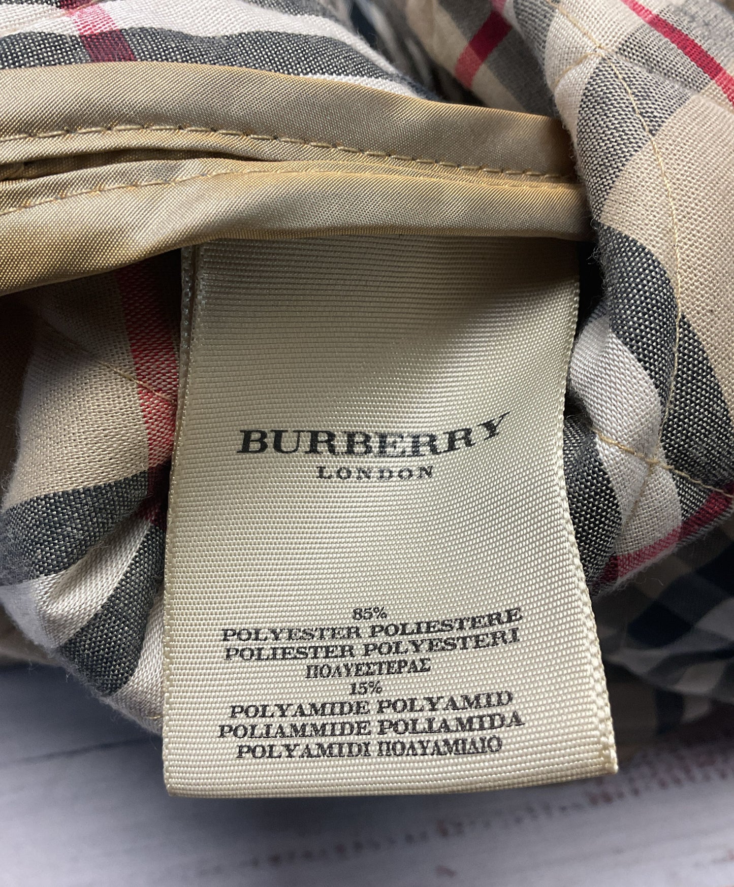 Burberry Gold Quilted Snap Button Jacket - Size XS