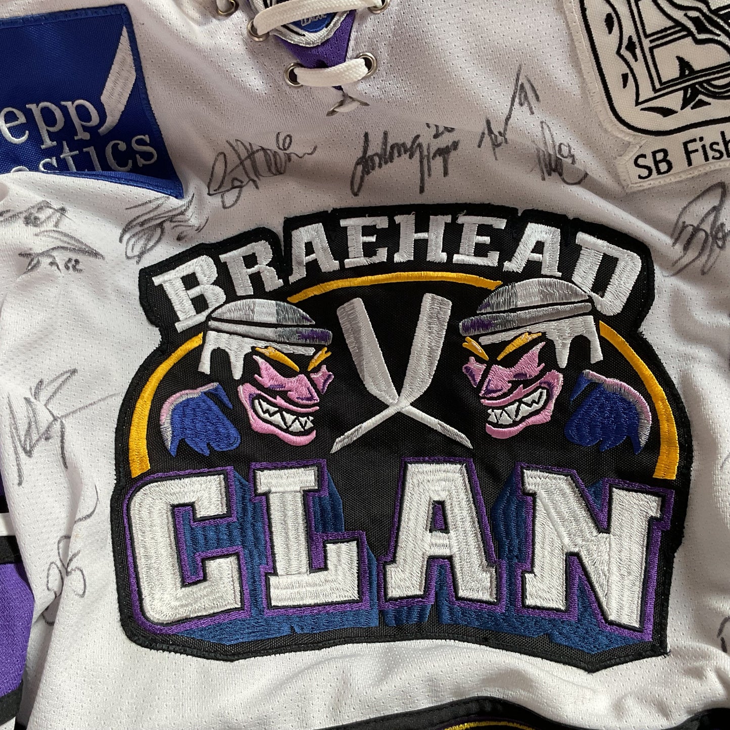 Signed???? Braehead Glasgow Clan Scotland United Kingdom Jersey- SZ L