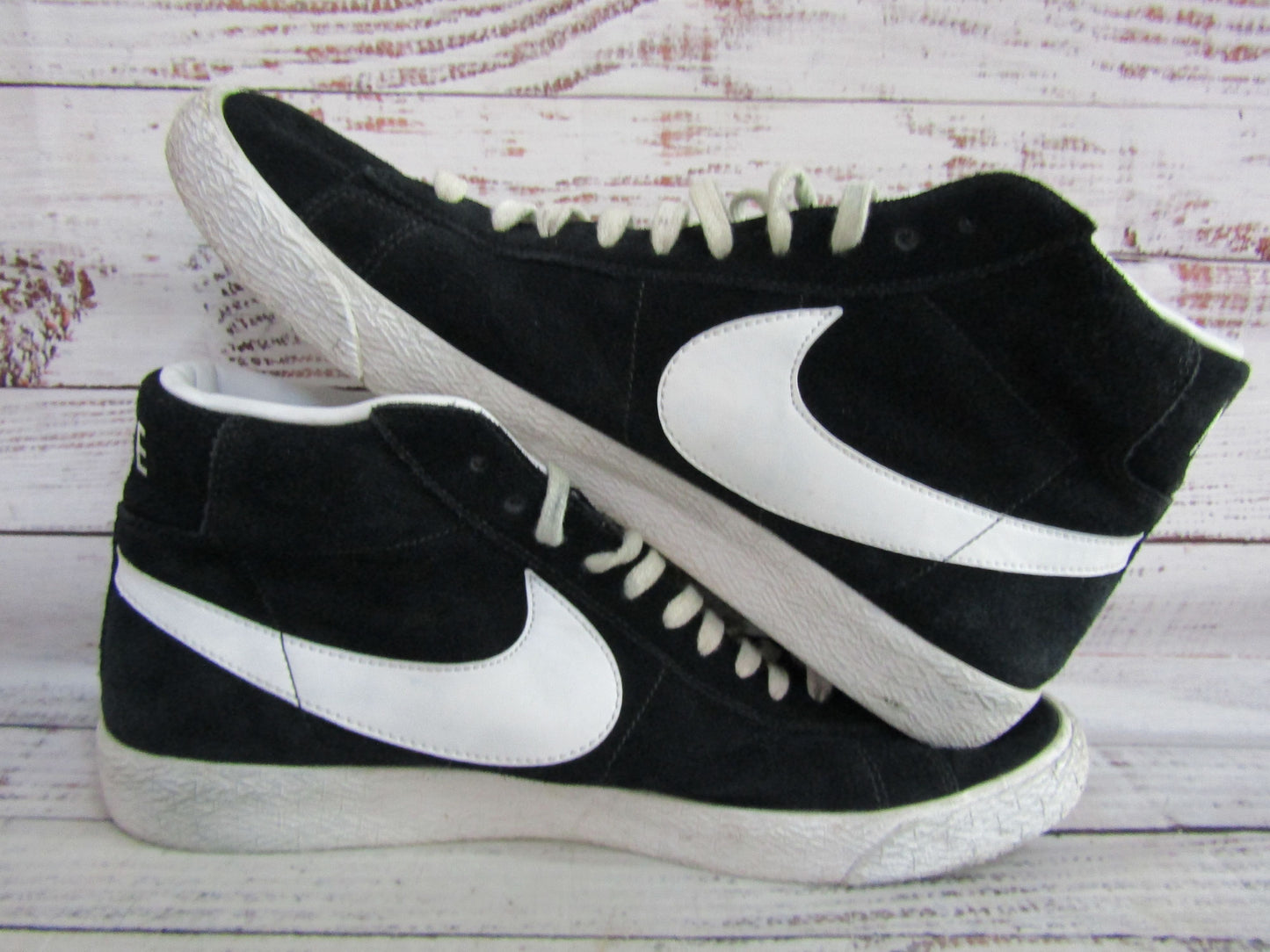 Nike Blazer Men's Black Suede Mid-Top Sneakers Size 10.5 429988-006