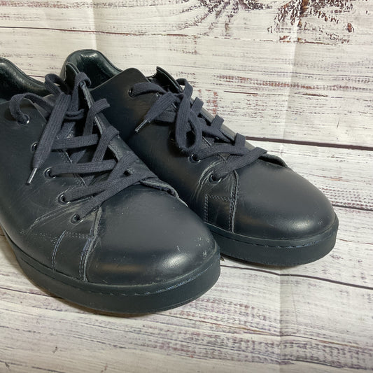 A.P.C. - Men's Leather Navy Blue Sneakers Shoe- SZ 45