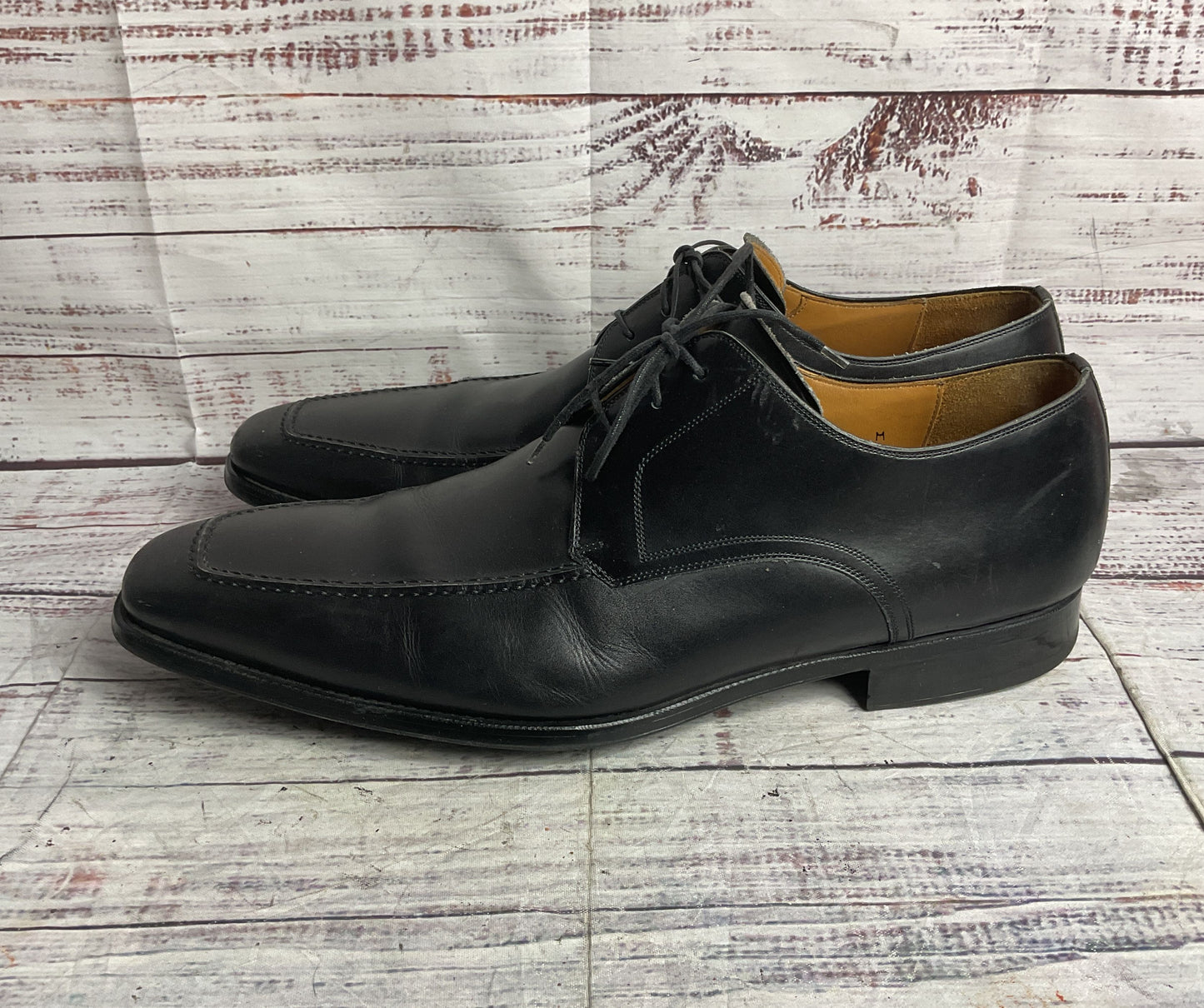 Magnanni Leather Oxford Dress Shoes Black 11