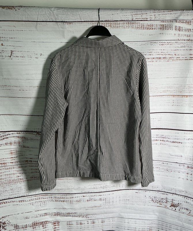 Women's Big Bud Press Black White Houndstooth Jacket Size XXS