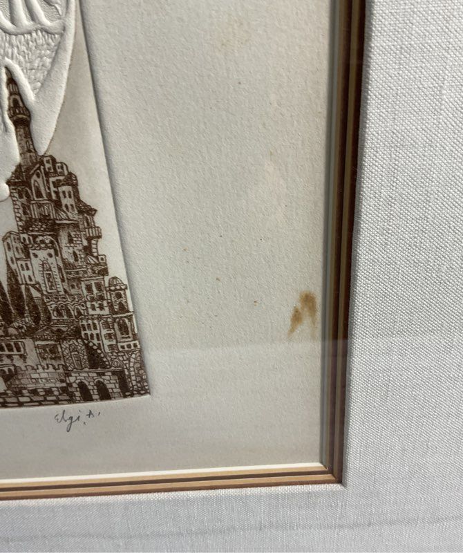 Vintage Amram Ebgi "War and Peace" AP 15/25 Signed Embossed Artwork
