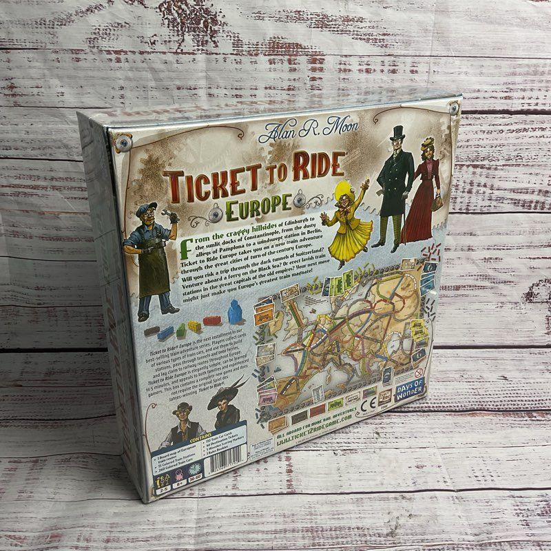 Ticket To Ride Europe Days Of Wonder Sealed Board Game
