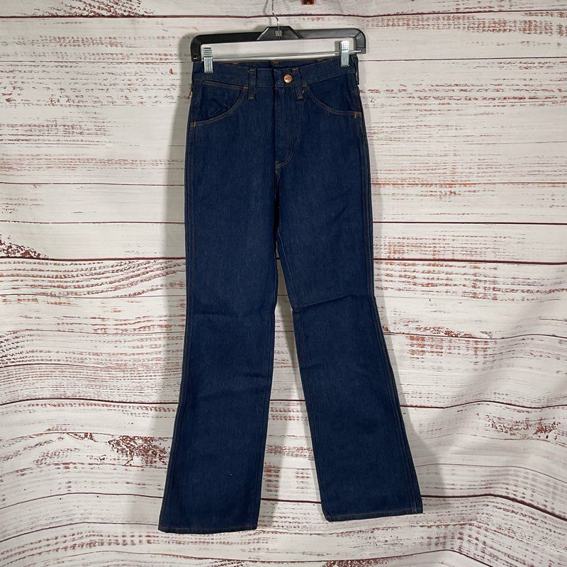 Vintage 80s Deadstock Wrangler Slim Fit Middleweight 14.75 oz Boot Jeans 27x31