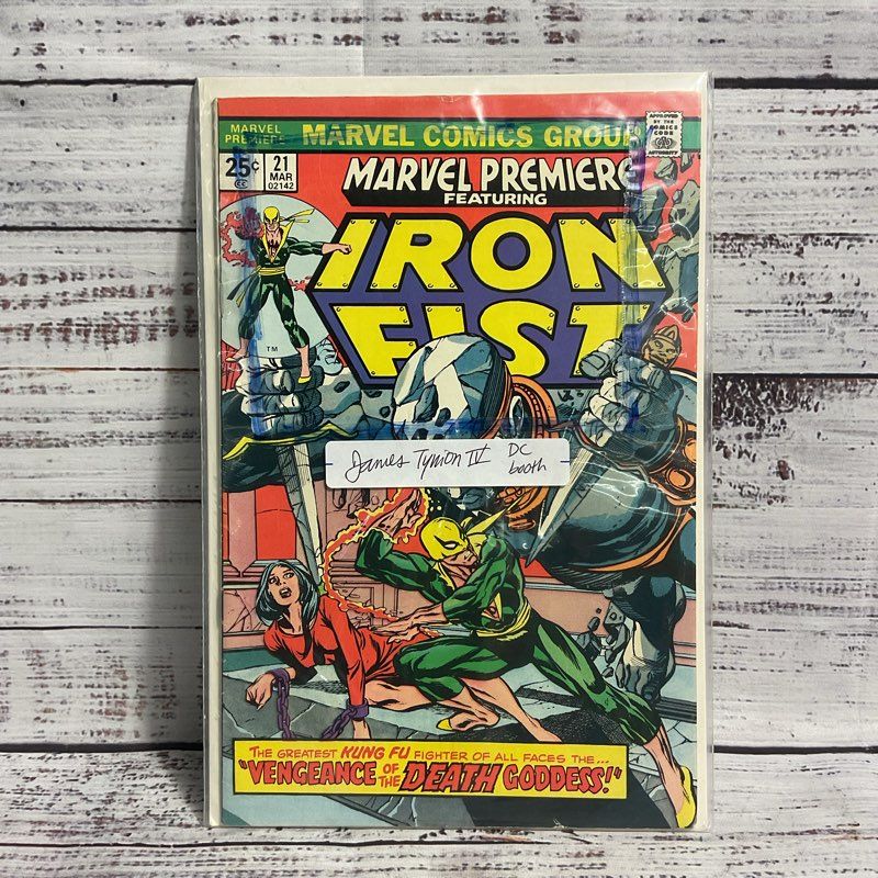 Vtg. 1975 Iron Fist 1st Appearance Marvel Premiere #21 Ungraded
