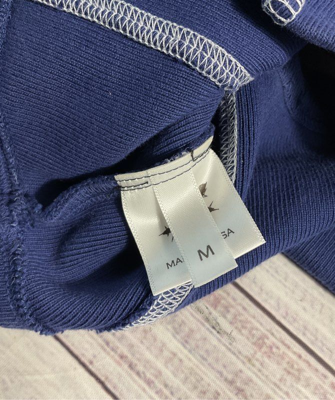 Astra Kidani Women's Ribbed Cutout Tank Top Blue Size M Made in USA