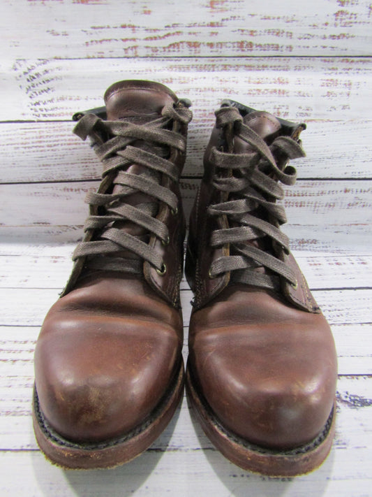 Frye Women's Brown Leather Ankle Lace Boots Size 6 B