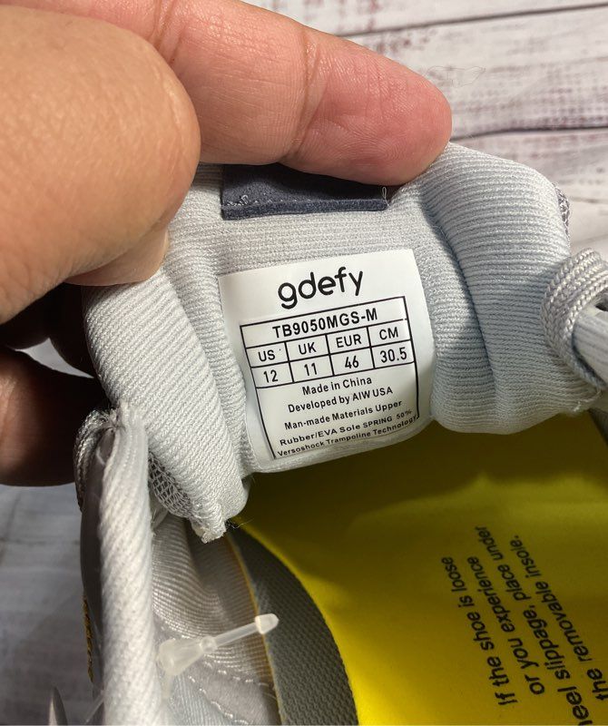 NEW Gdefy Men's Gray Mehalef Size 12 Sneakers No Box