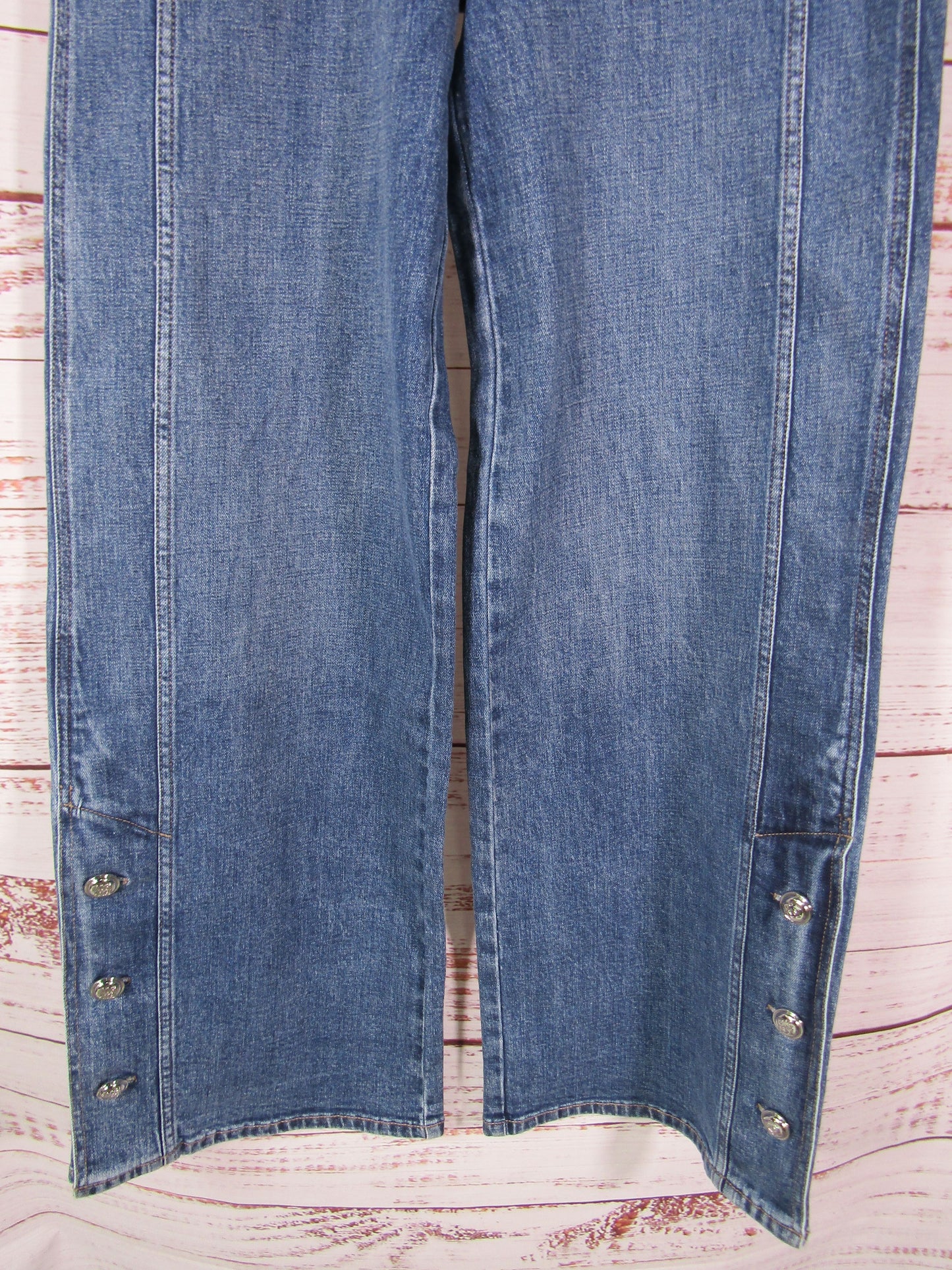 DKNY Jeans Women's Blue High Rise Wide Leg Jeans Size 28