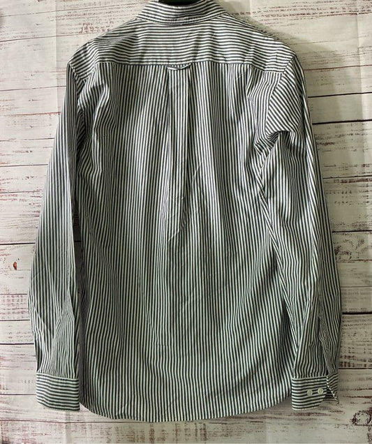 Men's Apolis Global Citizen Blue & White Pinstriped Shirt Size M Retail $158