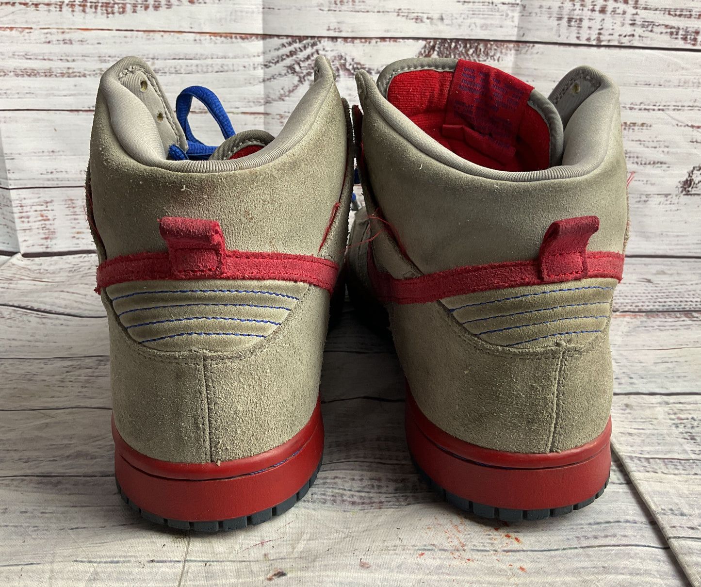 Nike Dunk High Pro Sb Sneakers Medium Grey Varsity Red 10.5