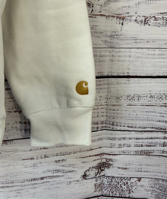 Men's Carhartt White Hoodie Sweatshirt Size S