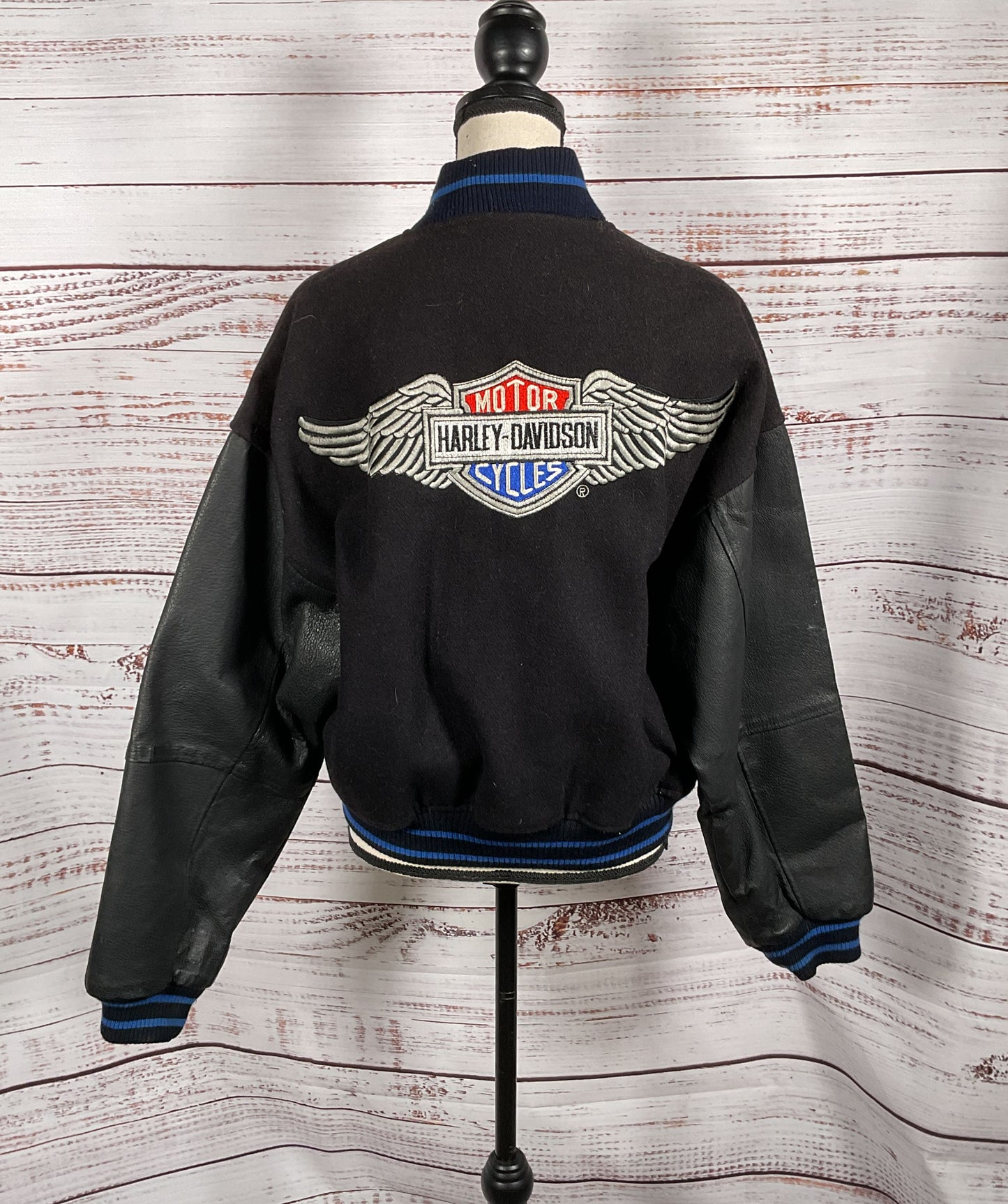 Harley Davidson Motorcycles Jamie Sadock Bomber Jacket Black